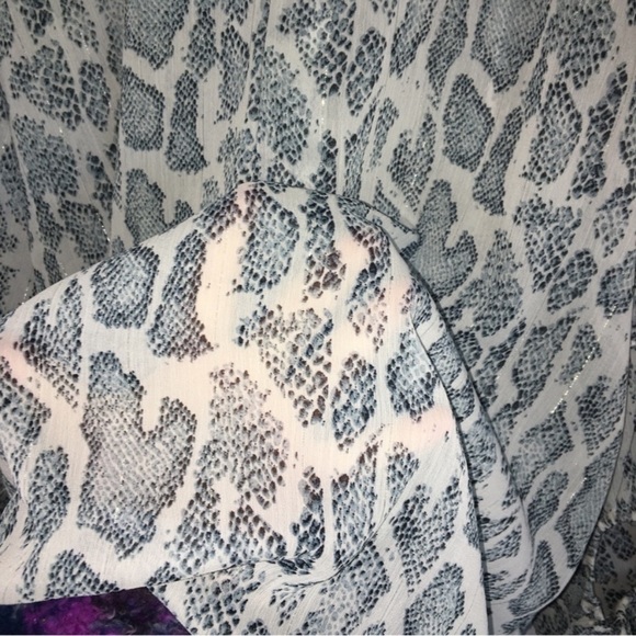 Jodifl Sheer Snake Print Blouse - Picture 3 of 5